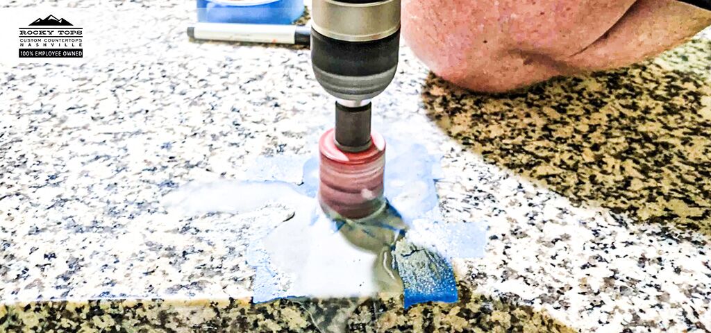 granite countertop drilling mistakes cracked granite high speed drill